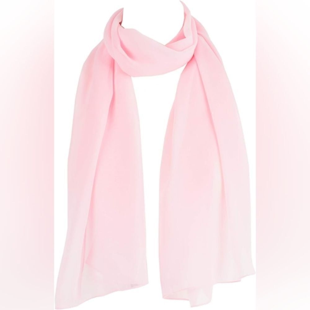 New With Tag Style101 By Ganz Light Pink Pastel Sheer Scarf